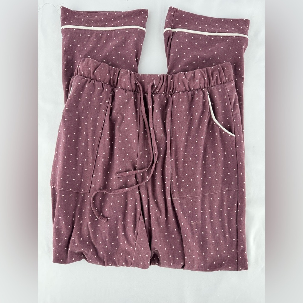 Lucky Brand Polka Dot Pajama Pants with Drawstring